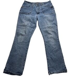 Apollo Womens Jeans Light Wash Size 16(tag) fits 33*30  Y2K style 5-Pocket